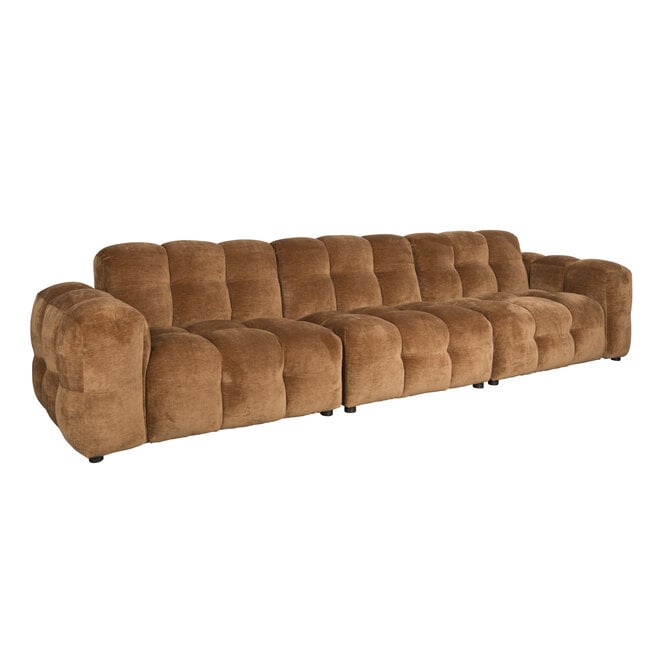 Bank Hackman 4,5-Seater Velours Cognac