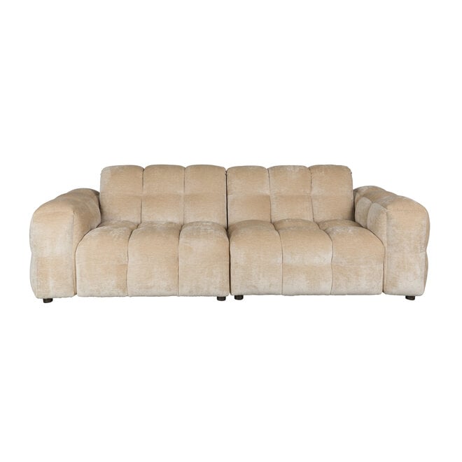 Bank Hackman 3-Seater Velours Beige