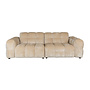Bank Hackman 3-Seater Velours Beige
