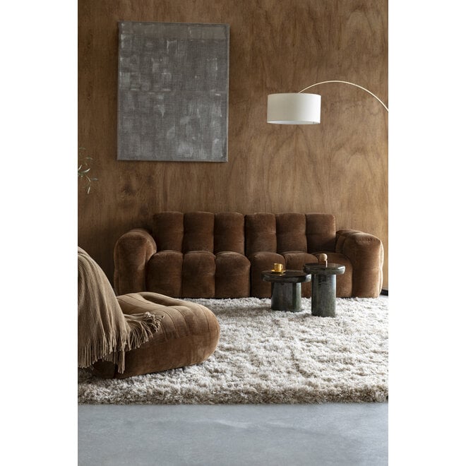 Bank Hackman 3-Seater Velours Beige