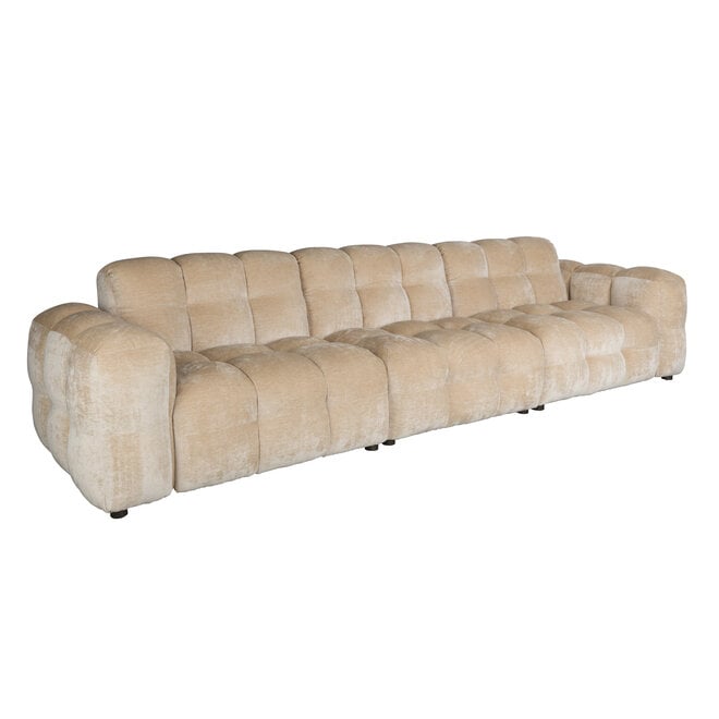 Bank Hackman 4,5-Seater Velours Beige
