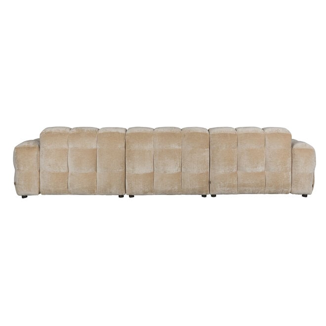 Bank Hackman 4,5-Seater Velours Beige