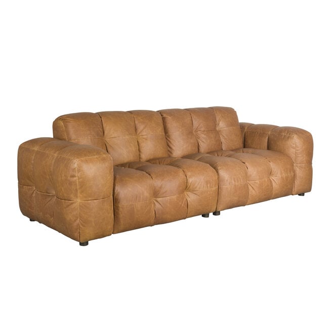Bank Hackman 3-Seater Leer Cognac