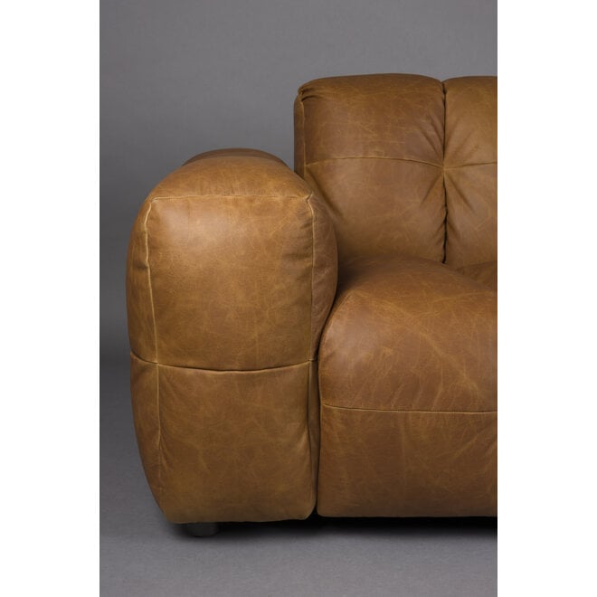 Bank Hackman 3-Seater Leer Cognac