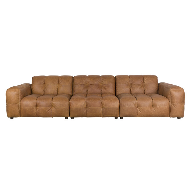 Bank Hackman 4,5-Seater Leer Cognac