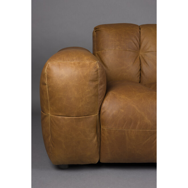 Bank Hackman 4,5-Seater Leer Cognac