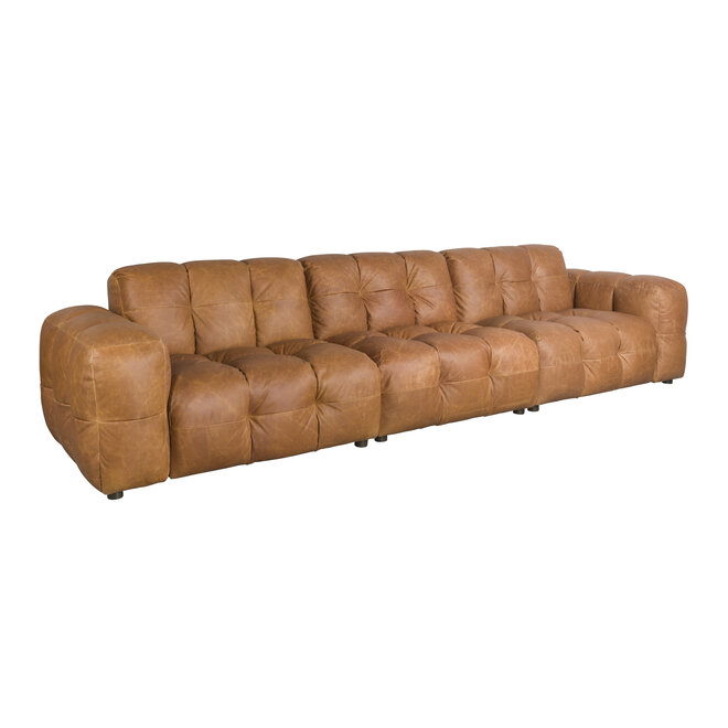 Bank Hackman 4,5-Seater Leer Cognac