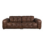 Bank Hackman 3-Seater Leer Chocolate