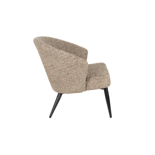 Lounge stoel Georgia Soft bruin