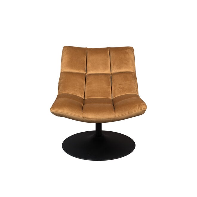 Lounge stoel Bar Velours Golden bruin