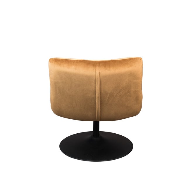 Lounge stoel Bar Velours Golden bruin