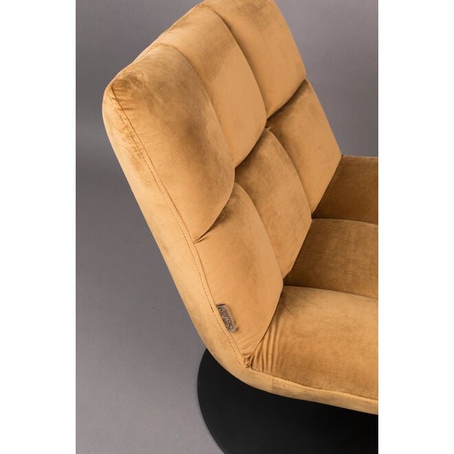 Lounge stoel Bar Velours Golden bruin