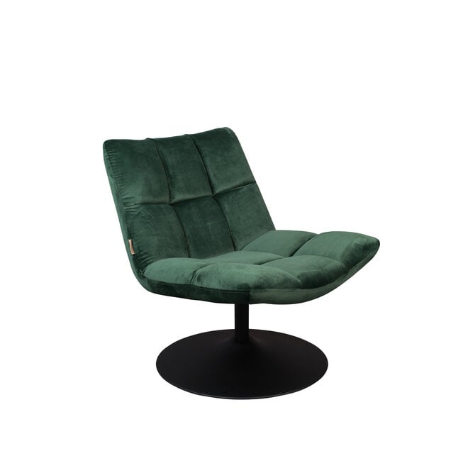 Lounge stoel Bar Velours groen