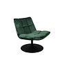 Lounge stoel Bar Velours groen