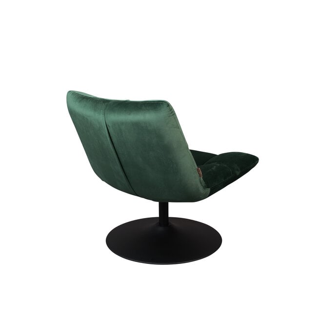 Lounge stoel Bar Velours groen