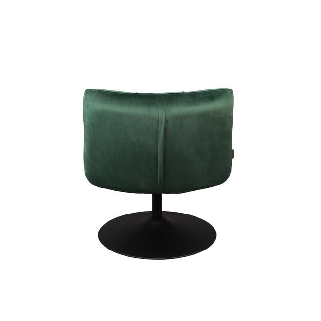 Lounge stoel Bar Velours groen