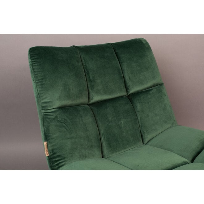 Lounge stoel Bar Velours groen