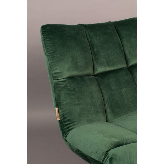 Lounge stoel Bar Velours groen