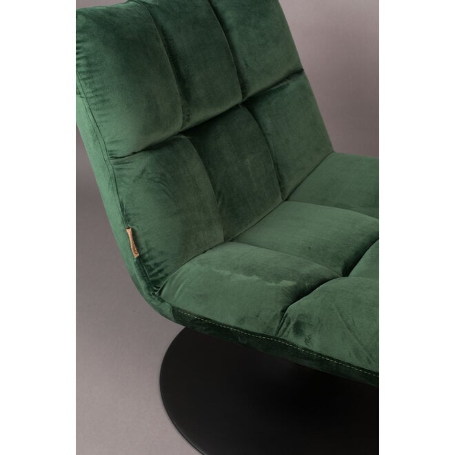 Lounge stoel Bar Velours groen