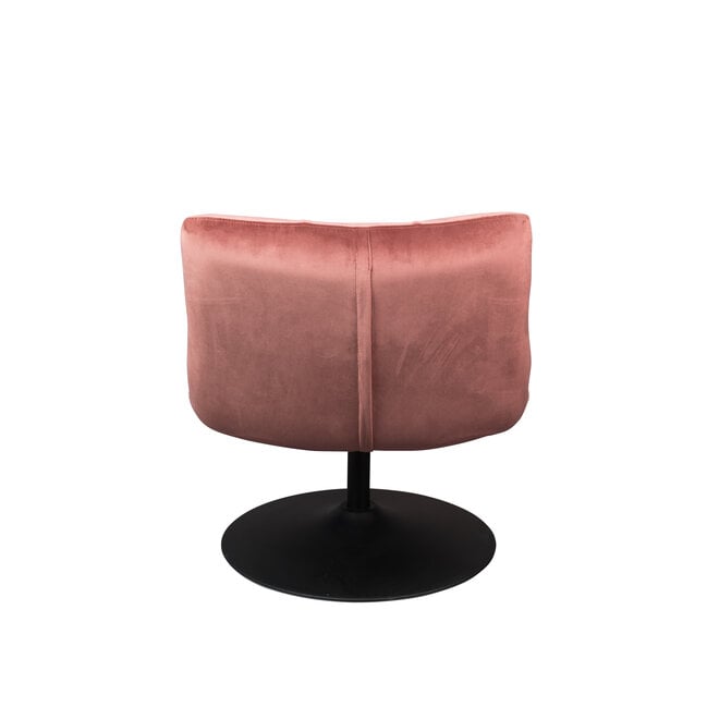 Lounge stoel Bar Velours Old Pink