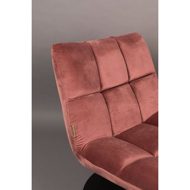 Lounge stoel Bar Velours Old Pink