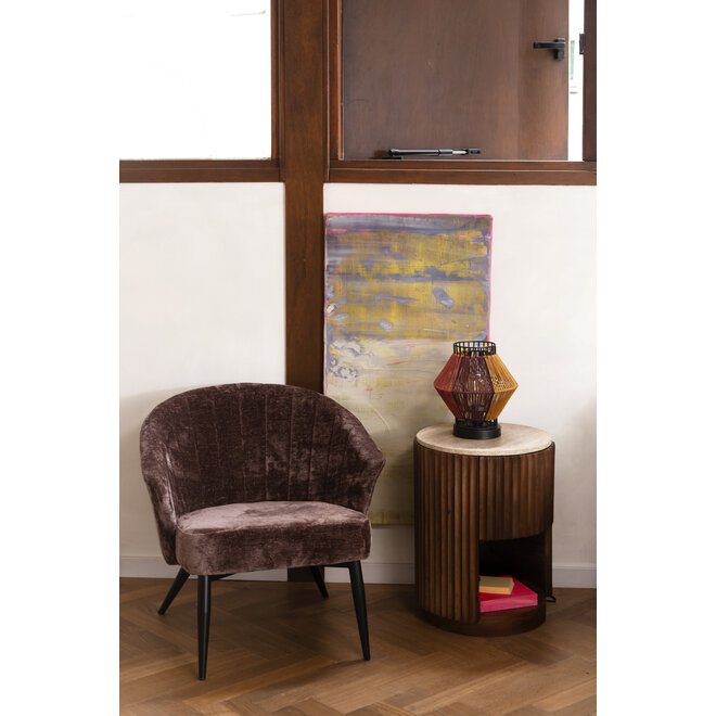Lounge stoel Georgia Purple
