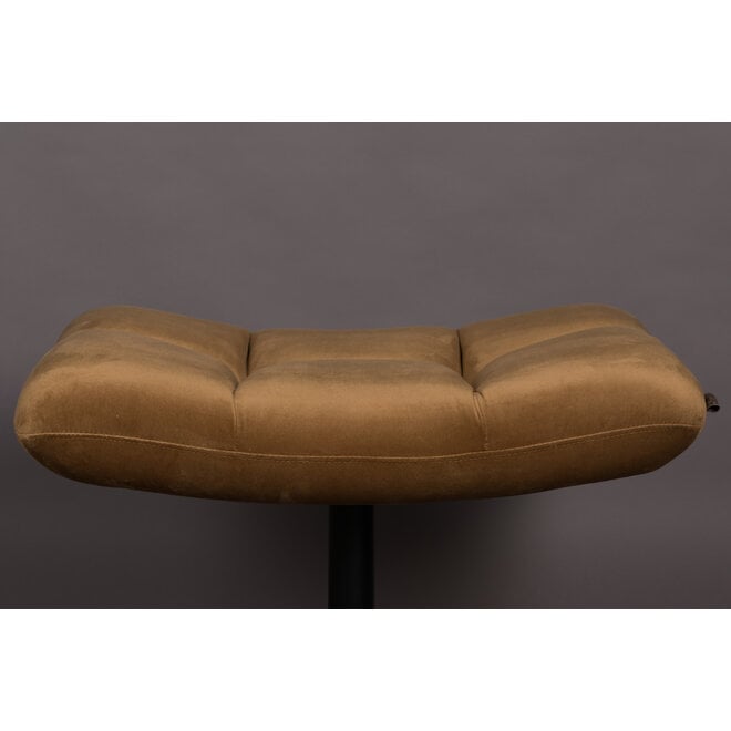 Hocker Bar Velours Golden bruin