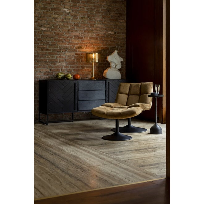 Hocker Bar Velours Golden bruin