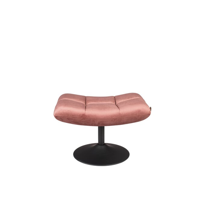 Hocker Bar Velours Old Pink