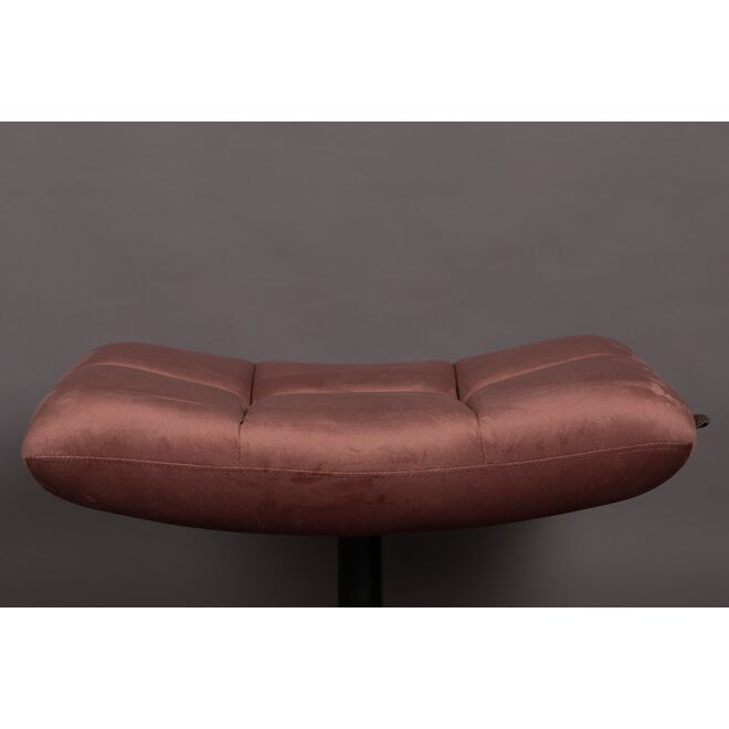 Hocker Bar Velours Old Pink