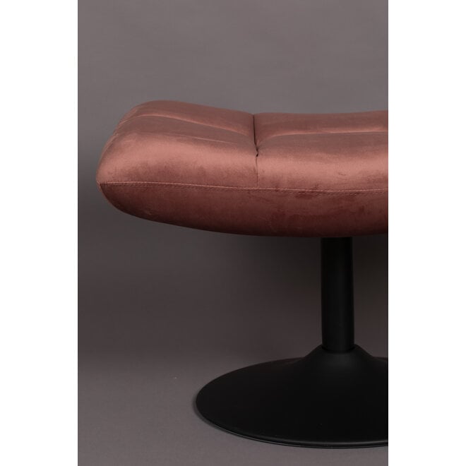 Hocker Bar Velours Old Pink