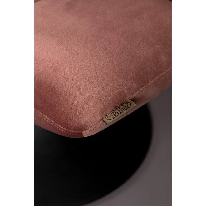 Hocker Bar Velours Old Pink