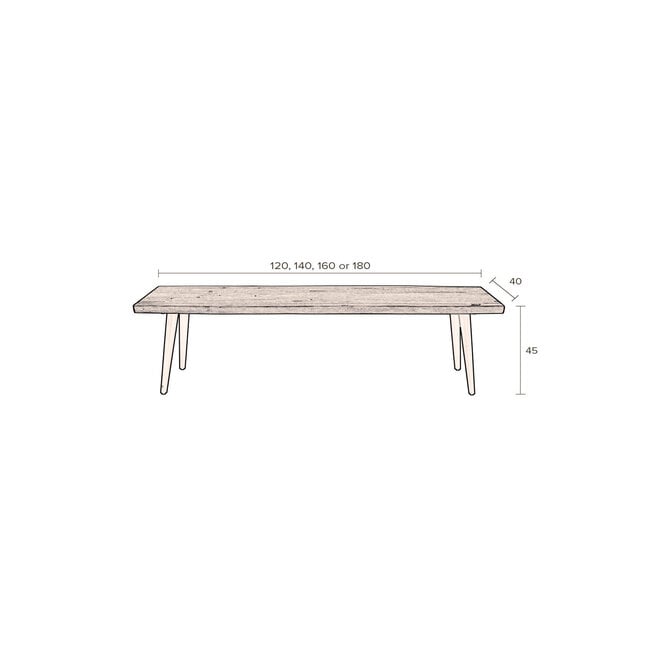 Bankje Alagon 180x40
