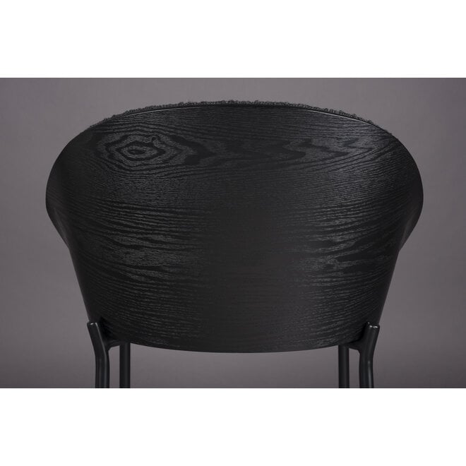 Kookeilandstoel Rodin BouclÃ© zwart