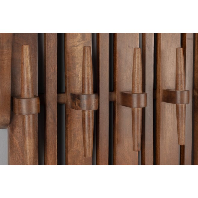 Wall Kapstok Wandplank Jakub Walnut
