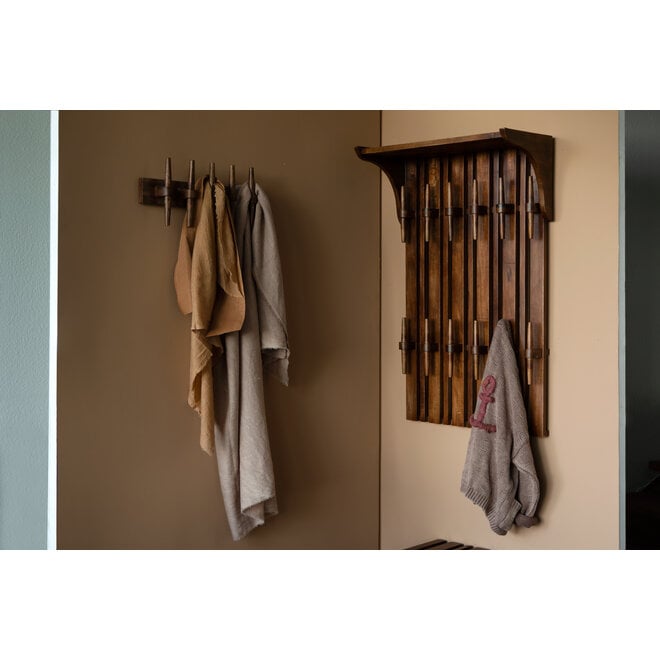 Wall Kapstok Wandplank Jakub Walnut