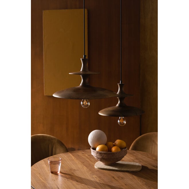 Hanglamp Cath L Walnut