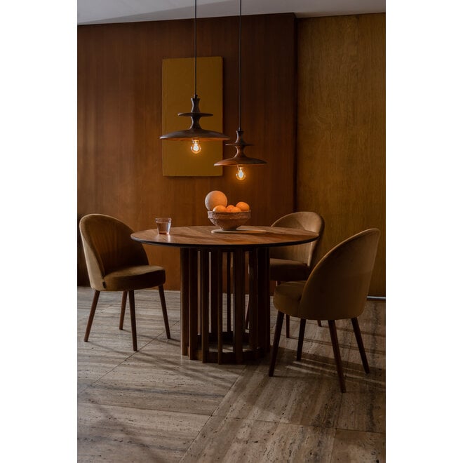 Hanglamp Cath L Walnut