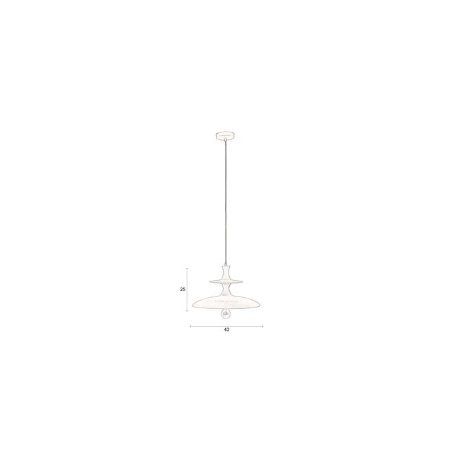 Hanglamp Cath L Walnut