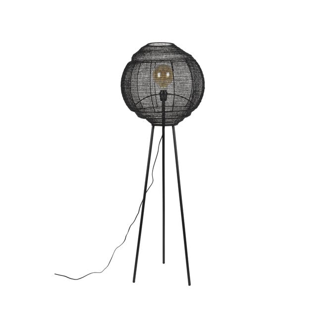 Vloerlamp Meezan zwart