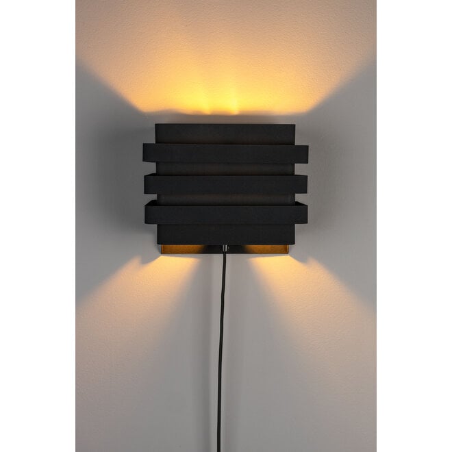 Wandlamp Dumont zwart