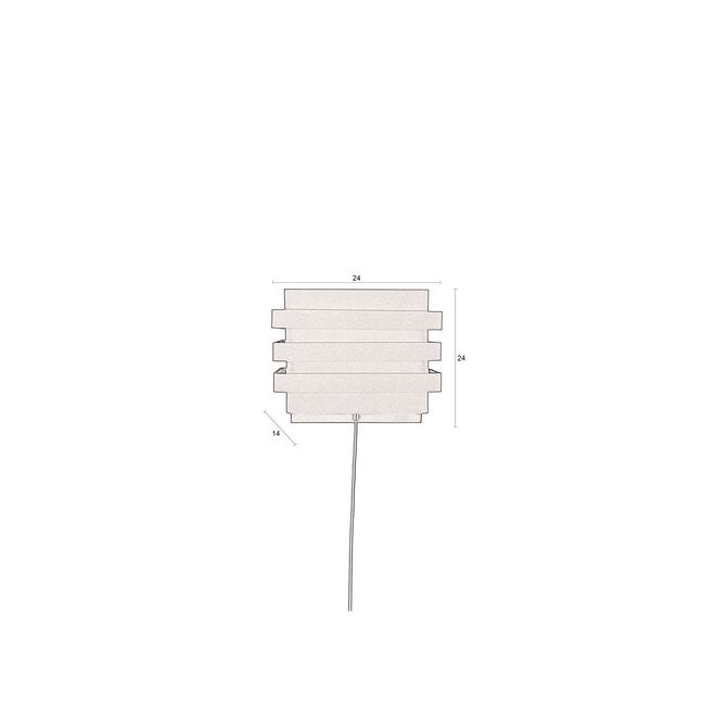 Wandlamp Dumont zwart