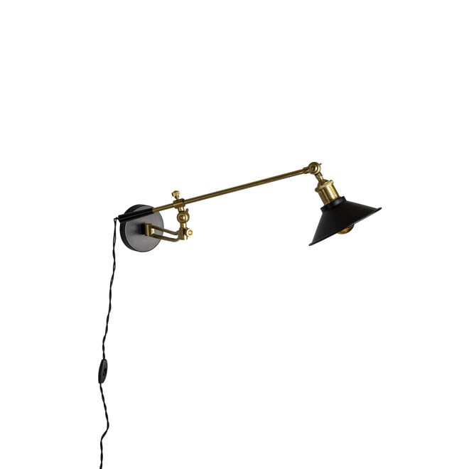 Wandlamp Penelope zwart