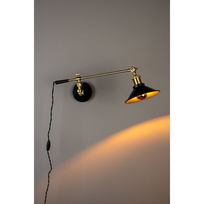 Wandlamp Penelope zwart