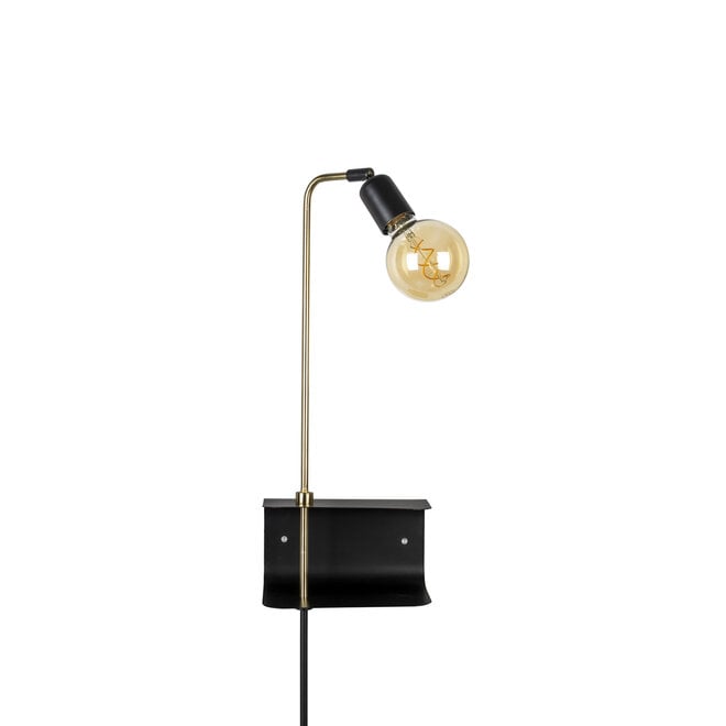 Wandlamp Shaw zwart