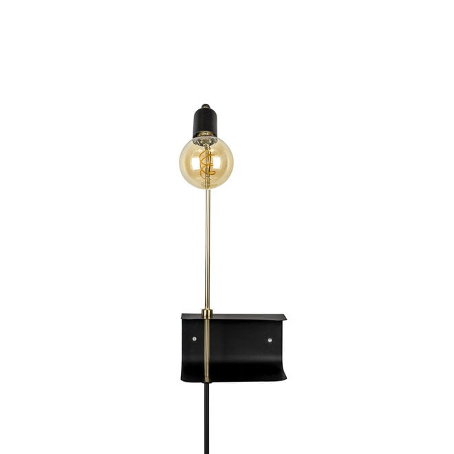Wandlamp Shaw zwart
