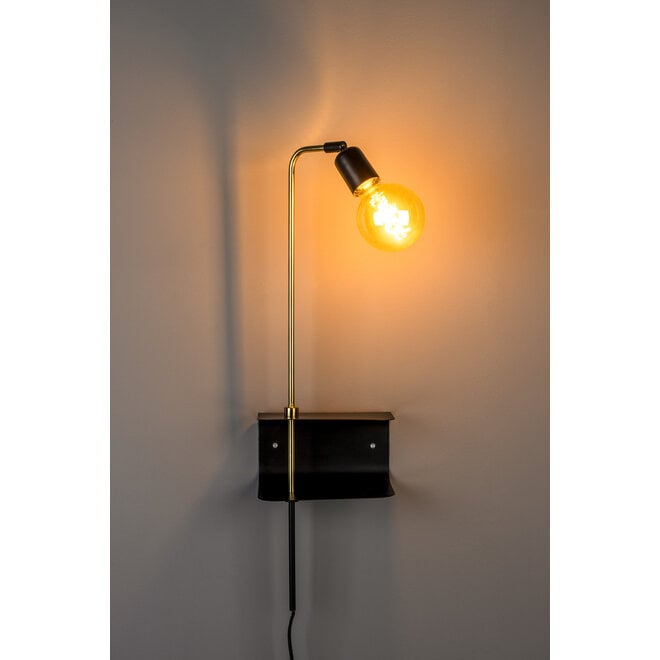 Wandlamp Shaw zwart