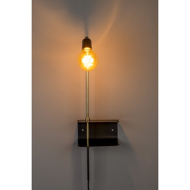 Wandlamp Shaw zwart