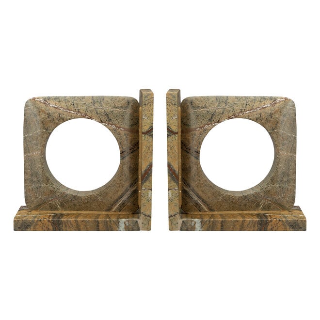 Book End Satpura bruin Marble (Set of 2)