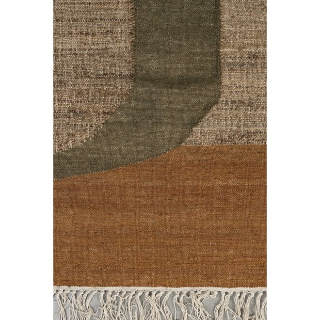 Vloerkleed Pavilion 200x300 Natural groen bruin